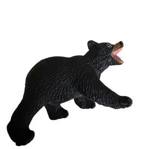 Safari Ltd Black Bear Figurine Unisex OS Black Excellent 1997 Vintage PVC Toy